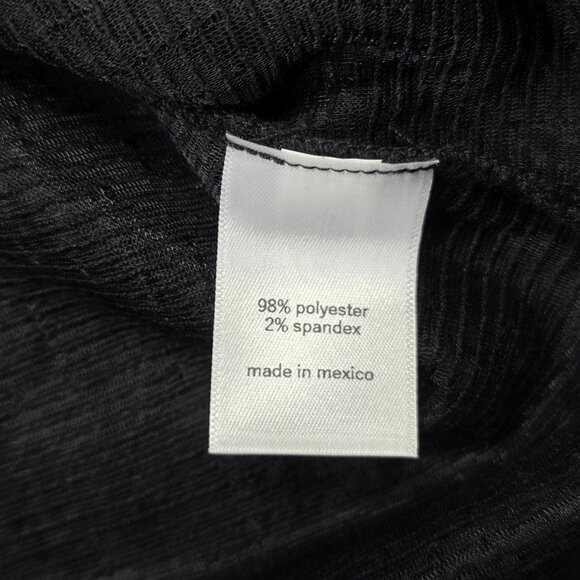 Maurices Shirt Womens 2XL Black Sleeveless Mock Neck Textured Burnout Knit Top - Picture 9 of 10